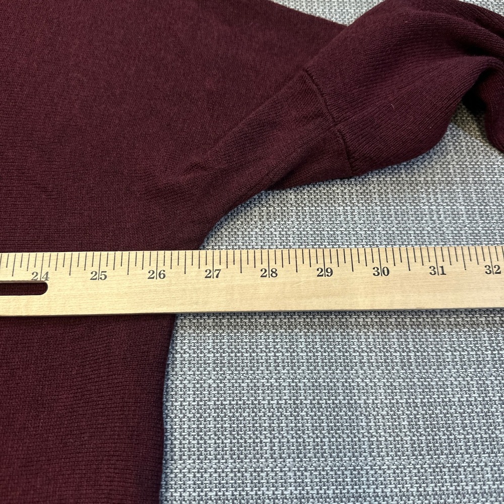 New Smartwool Edgewood Poncho Sweater Womens Small Black Cherry Cowl Neck - Picture 8 of 10